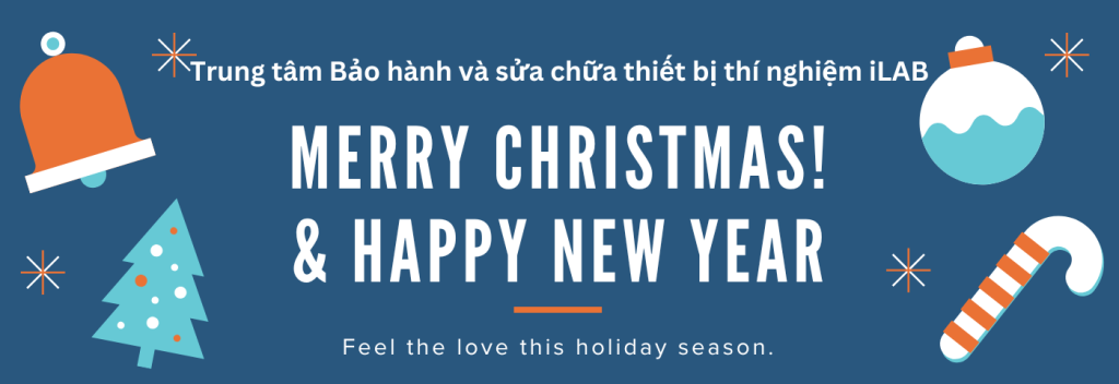 banner Merry Christmas v Happy New Year - Trung tâm bảo hành và sửa chữa thiết bị thí nghiệm